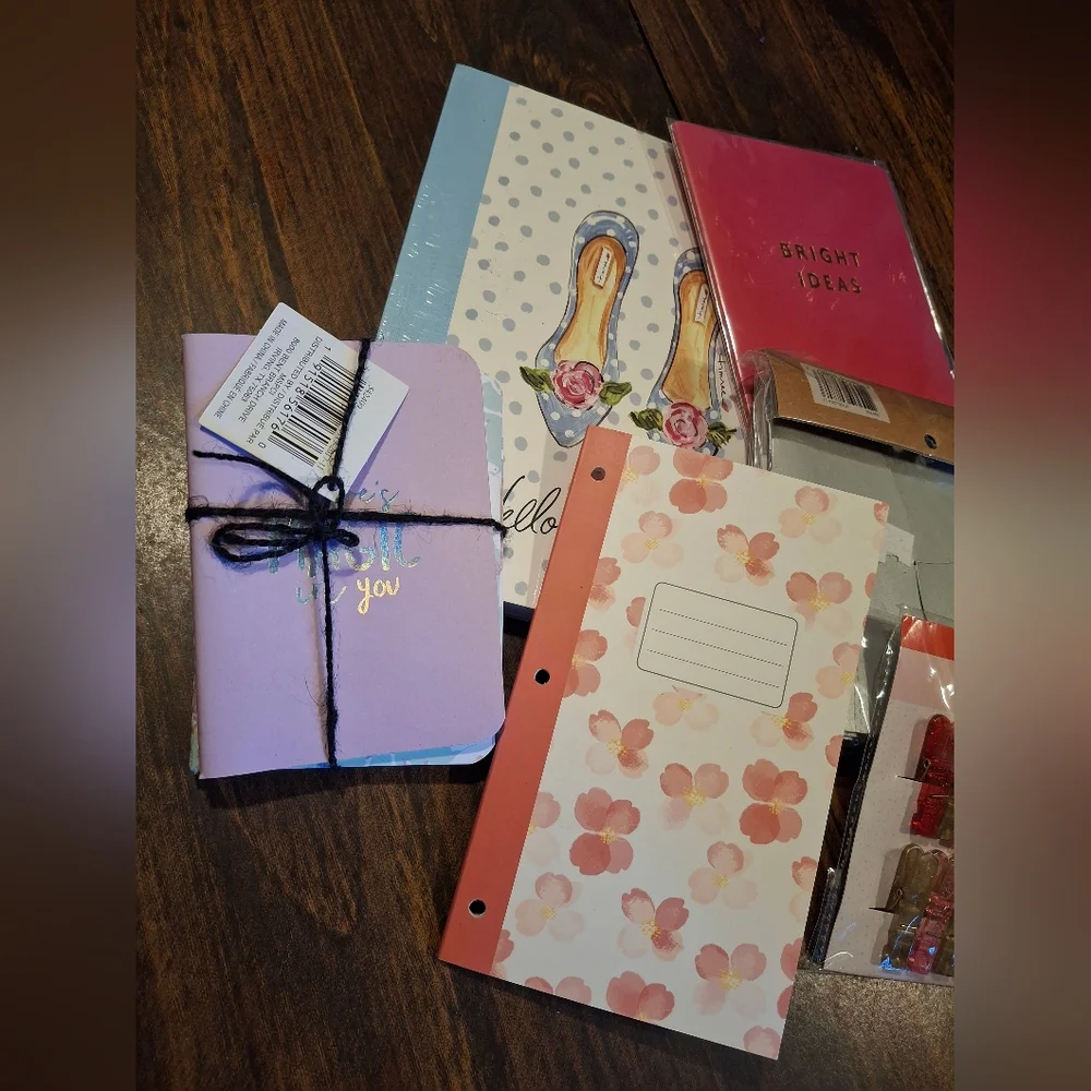 Planner Packs Notebooks Journals Paper Clips Cards Envelopes Supplies Crafts Lot